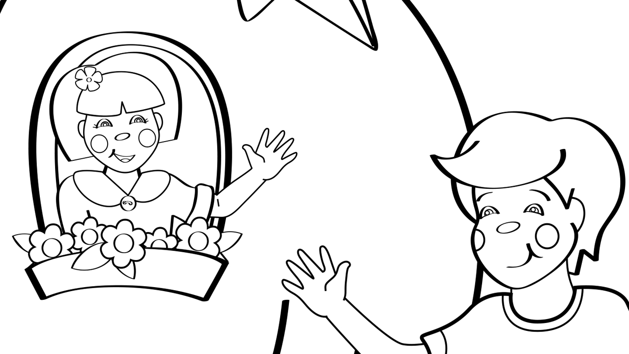 Peter, Peter, Pumpkin Eater - Coloring Page - Mother Goose Club