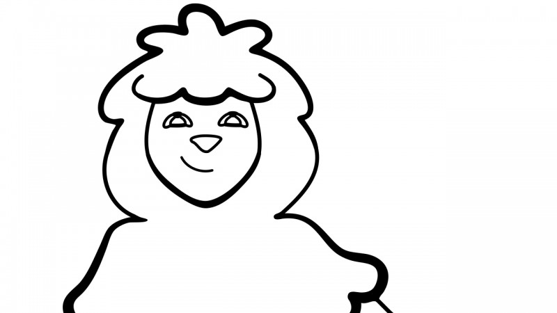 Image for Baa, Baa, Baa Sheep – Coloring Page