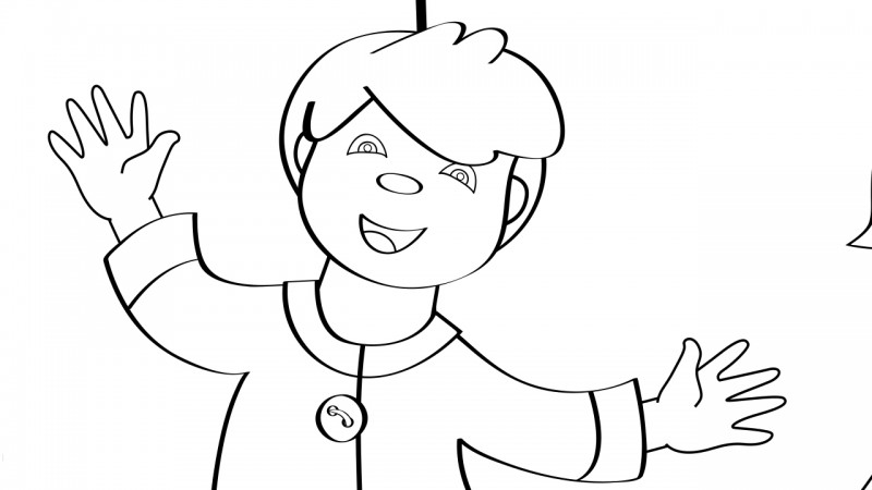 Image for Boys and Girls Come Out to Play – Coloring Page
