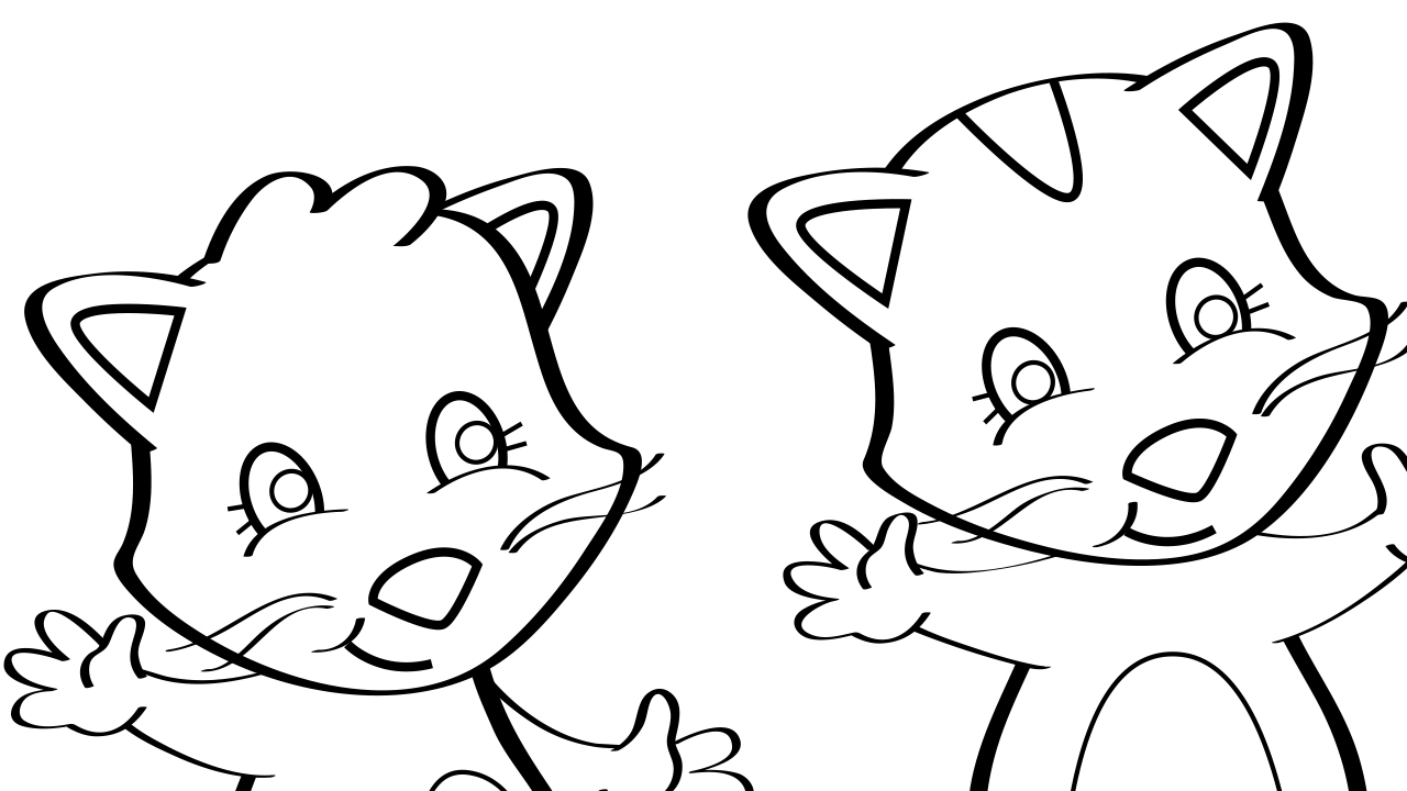 Three Little Kittens - Coloring Page - Mother Goose Club